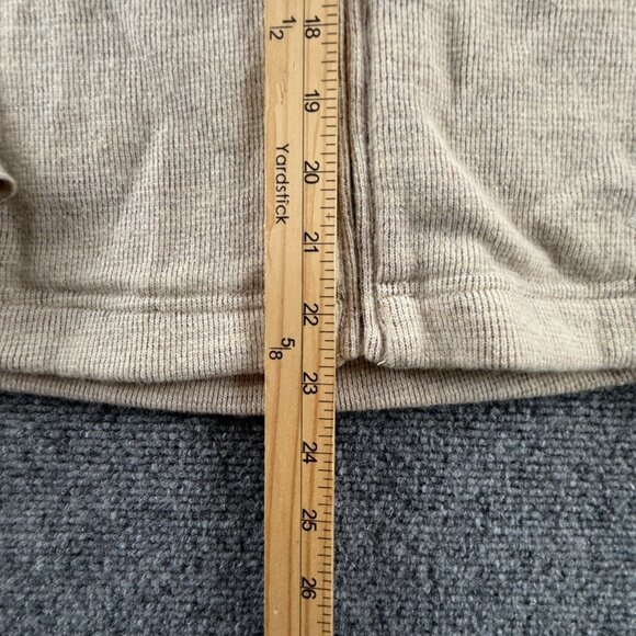 Mountain Hardwear Jacket Women Beige Full Zip Hooded Medium Wool Blend Pockets - Picture 5 of 13